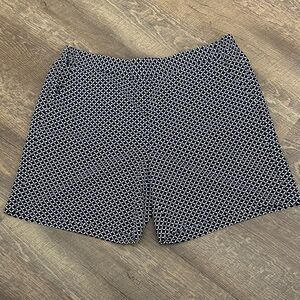 Talbot’s Black and White Patterned Shorts